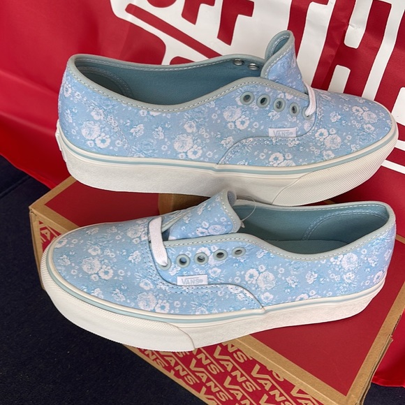 Vans Authentic PLATFORMS Tonal Floral/Omphlds/True White sneakers-platforms Men’ - Picture 11 of 16